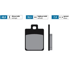 POLINI RACING 48.7x35.5x7 brake pads for Benelli 50 491 Racing 1998-2001