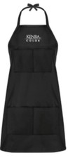 KENRA Bleach-Proof 4 Pocket Hair Color Apron Black Professional Hairstylist