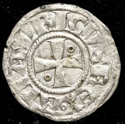 CRUSADERS Kingdom Of Jerusalem Amaury 1163-1174 AD Knights Templar Denier NGC AU