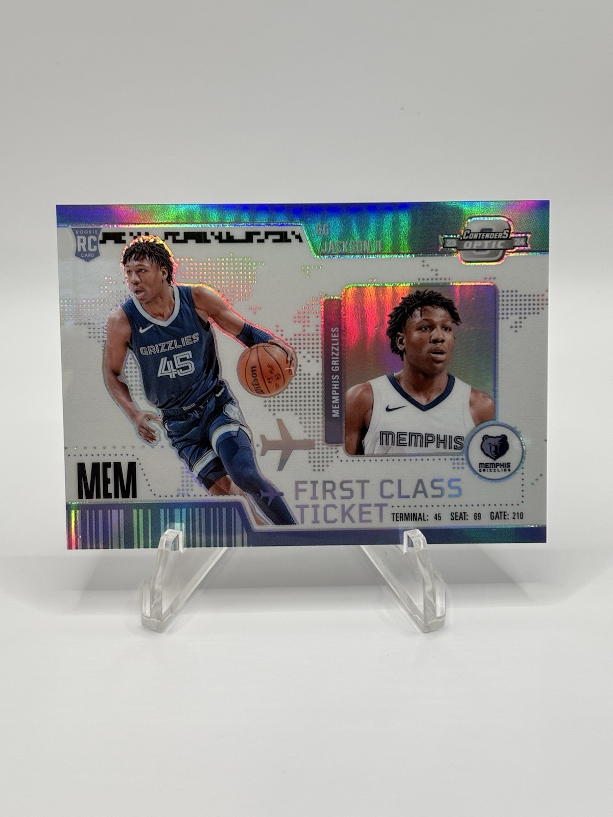 2023-24 Optic Contenders Prizm First Class Ticket #11 GG Jackson Silver Rookie🔥