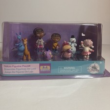 Disney Store Doc McStuffins Deluxe 8 piece Figurine Play Toy Set NIP