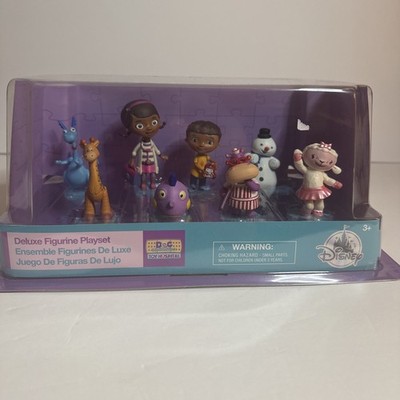 Disney Store Doc McStuffins Deluxe 8 piece Figurine Play Toy Set NIP