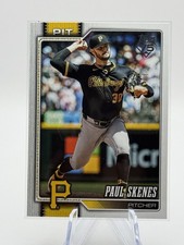 Paul Skenes 2026 Topps Series 1 (SP) Companion Card #100 & Base Pirates