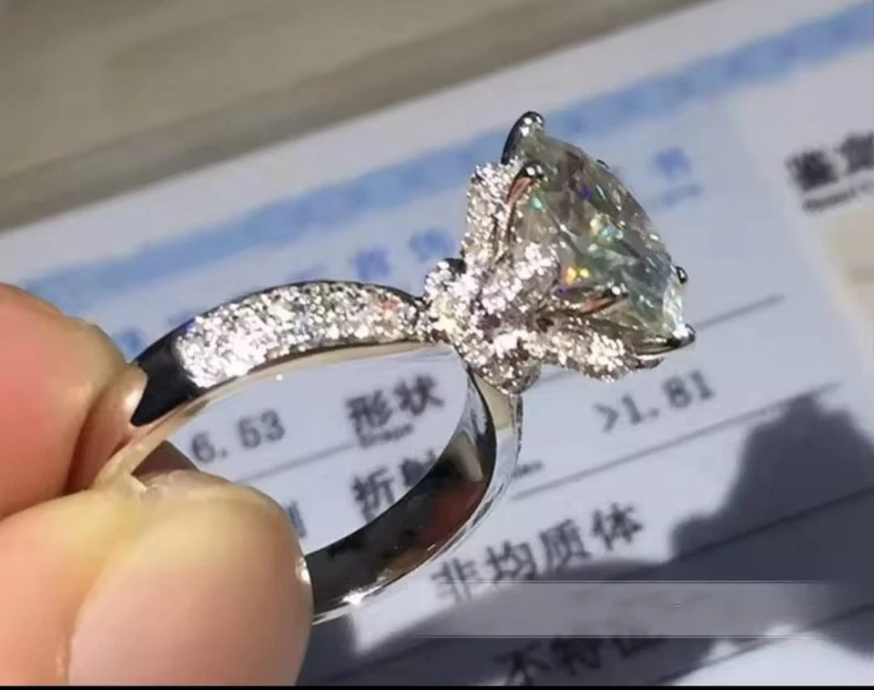 Bague or jaune 750/1000 (18 carats)+diamants et pierre rose  - Photo 3/4