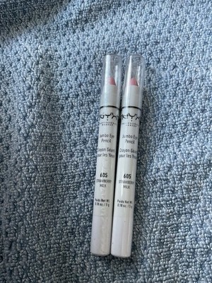 Lot Of 2 NYX Jumbo Eye Pencil #605 Strawberry Milk Eye Crayon New Factory Seal