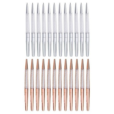 12Pieces Metal Ballpoint Pens Set Guest Sign-in Pens for Restaurant Hotel Office