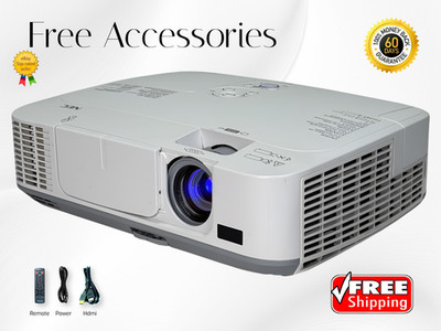 NEC NP-M311X 3LCD Projector Up to 10,000h Lamp Life 3100 Lumens Full HD w/Kit  