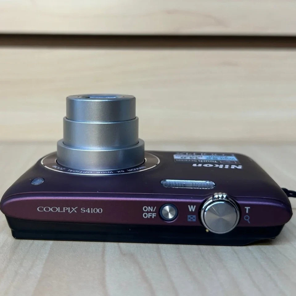 Nikon COOLPIX S4100 Digital Camera 14MP 5X Optical Zoom CCD Sensor Dark Purple - Image 4 of 4