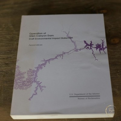 Vintage Glen Canyon Dam Draft Environmental Impact Statement Appendices Book