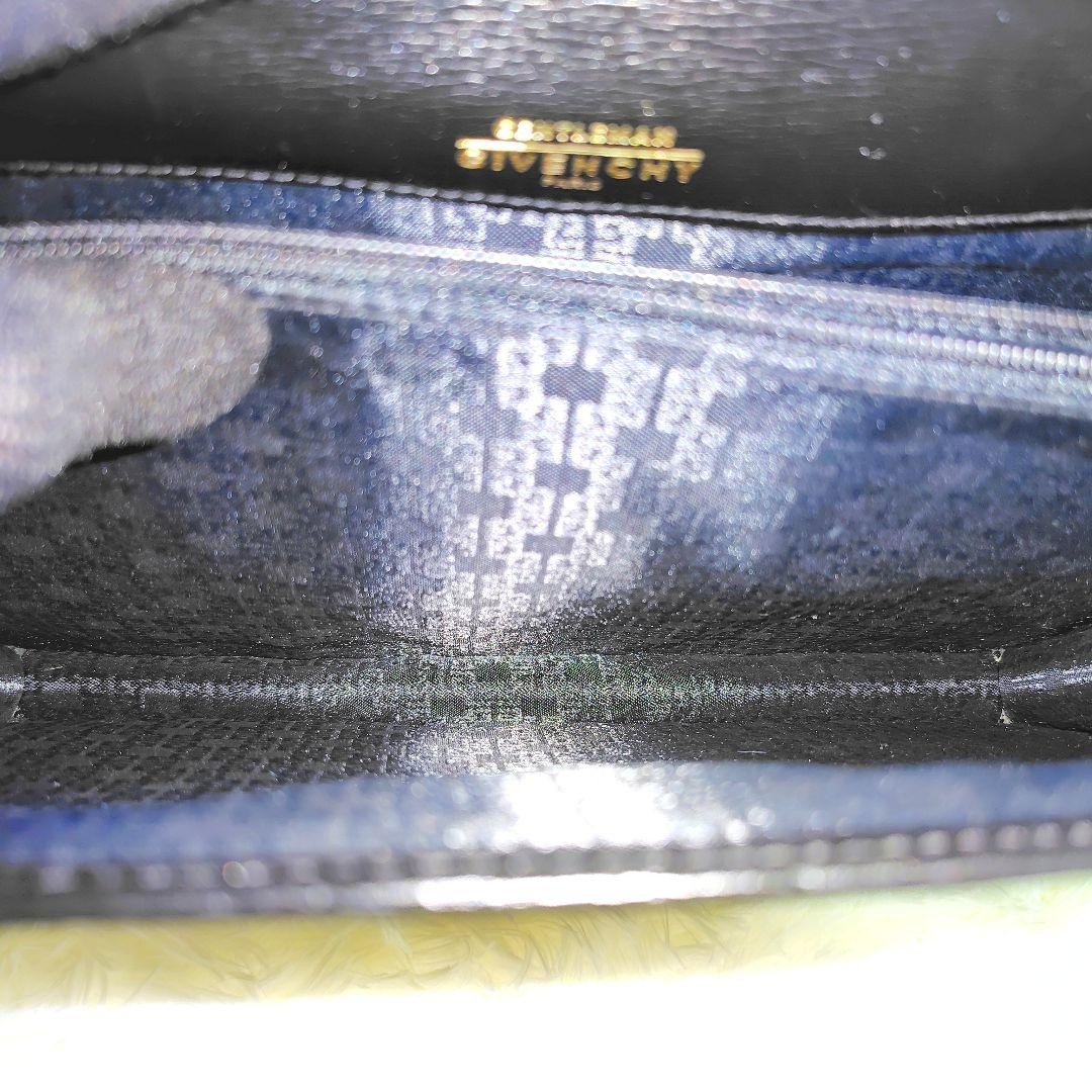 GIVENCHY clutch bag in plain black leather thumbnail 14