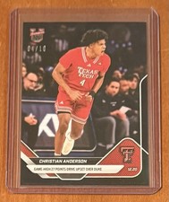 2025 TOPPS BOWMAN U NOW BASKETBALL #37 CHRISTIAN ANDERSON - #4/10 JERSEY #