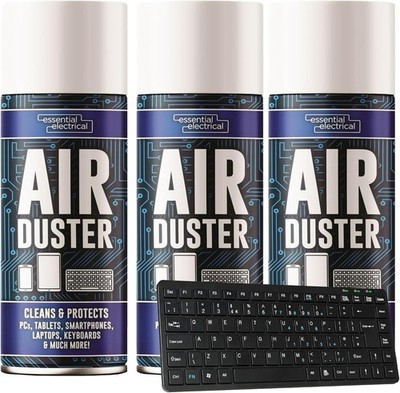 400ml Druckluft Staubwedel Reiniger Spraydose für Elektronik, PC & Tastatur