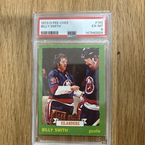 Billy Smith #142 — 1973 hockey card