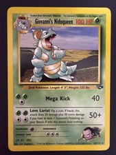 Giovanni's Nidoqueen 23/132 Non Holo Rare Vintage Gym Challenge - LP+
