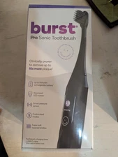 Burst  Pro Sonic Toothbrush  LED Screen Smart Pressure Sensor 5 Modes - Black