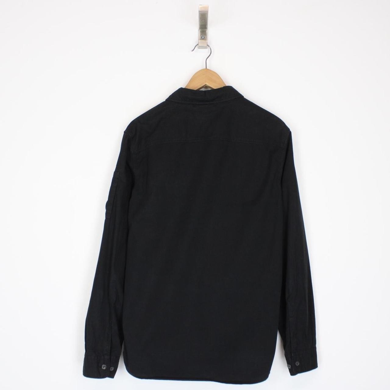 CP Company Black Full Zip Cotton Lens Overshirt image 3