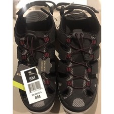 Eddie Bauer Blakely Bump Toe Sport sandal. Black leather. Sz 8M. New with tags 
