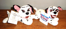 NWT LOT - 2 Disney 101 DALMATIONS Bean Bag Plush Toys - RETIRED Jewel; 1 more