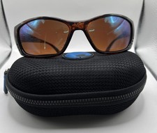 Authentic Costa Del Mar FISH FS 10 Tortoise Frame/Blue Mirror 580G Lens W/ Case.