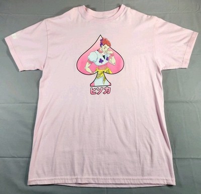 Hunter x Hunter Shirt Mens Medium Pink Hisoka Spade Hypland Japanese Manga Anime