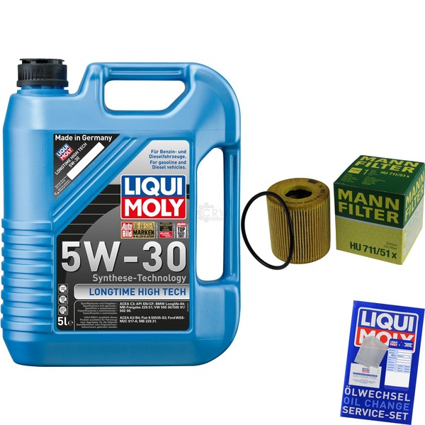 Inspektionspaket 5L Liqui Moly Longtime 5W-30 FüR Mini Mini Cooper One CitroëN-image