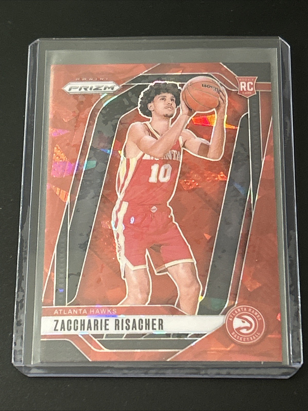 2024-25 Panini Prizm - Zaccharie Risacher #265 Red Ice Prizm (RC)