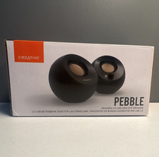 Creative Pebble 2.0 USB-Powered Wired Desktop Speakers 3.5mm Black