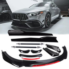 Front Bumper Lip Spoiler Splitter Body Kit Side Skirt Rear Lip For Mercedes Benz