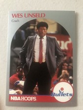 1990 NBA Hoops Coach Wes Unseld Washington Bullets