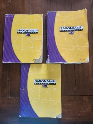 Saxon Math Homeschool 8/7 by Stephen Hake and John Saxon (2004, Trade Paperback)