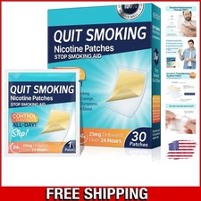 Nicotine Quit Patches - Step 1, 30 Patches with 21mg Nicotine Delivered Daily