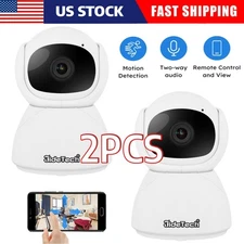 JideTech 2pcs 2MP Home Security Cameras Baby Pet Monitor Camera WiFi Smart Home 