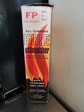 EN CAJA SIN USAR VINTAGE ACORDEÓN NO PRESURIZADO COMO EXTINTOR DE INCENDIOS
