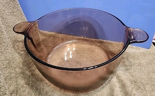 Corning Ware Pyrex Amber Vision Ware NO LID 4.5L Vintage Dutch Oven Stock Pot