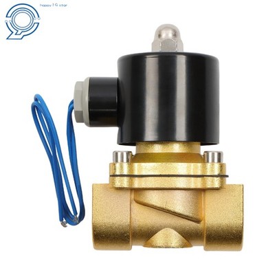 12V 220V 3/4'' Solenoid Valve Air Water N/C Gas Oil Normally Closed
