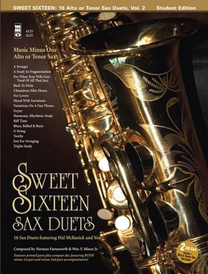 Music Minus One Alto Sax or Tenor Sax: Sweet Sixteen: 16 Alto or Tenor Sax Duets