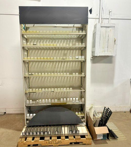 H.D COMMERCIAL LIGHTED CIGARETTE DISPLAY RACK W/ ACCESSORIES, 85.5"Hx47.5"Wx14"D