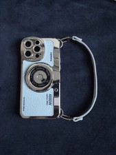 Cute Vintage Light Blue Camera Phone Case & Strap For iPhone 14 Pro Max Unnfiko?