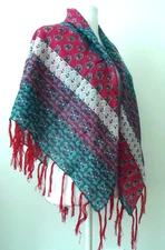 F16012 Wonderful Women's Cotton Glitter Scraf Multicolor Tassels Size-44x44 in