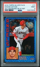 2019 Topps 1984 Shohei Ohtani Blue Mojo Refractor #T84-17 PSA 9 /150