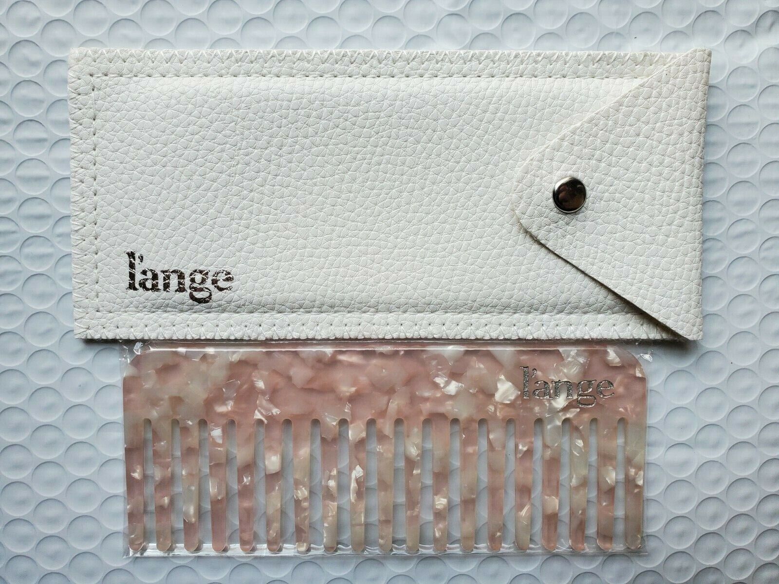 Lange L'ange Wide Tooth Comb - Blush Acetate - Includes Case - NEW // SEALED