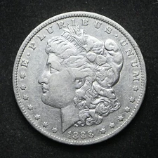 1888-O Morgan Silver Dollar Hot Lips Vam Cleaned (cn14706)