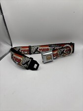 Marvel Comics Seatbelt Buckle Dog Collar Large G-1  Fits 15  - 26  