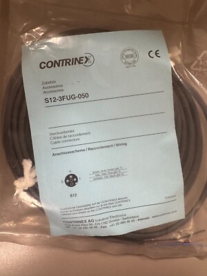 Contrinex S12-3FUG-050 Cable Connector