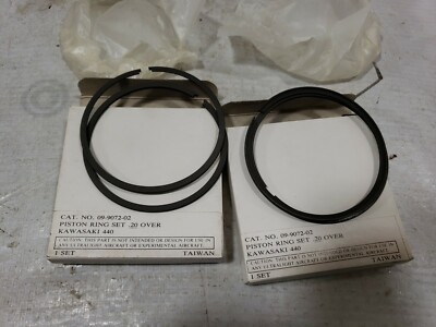 KAWASAKI Snowmobile NOS Piston Rings R09-9072-02 .20os 1981 1982 LTD 440 B2A B3A