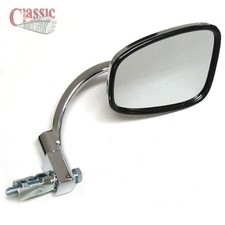 CHROME HANDLEBAR BAR END MIRROR IDEAL FOR BSA A7 A10 PLUNGER RIGID FRAME MODELS