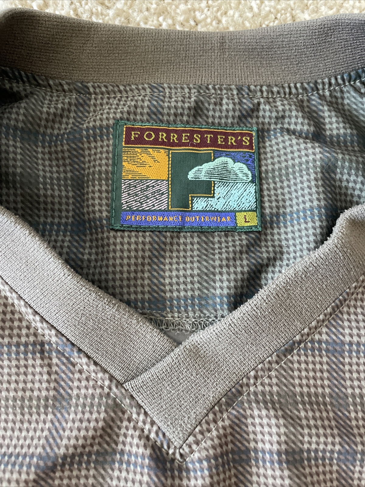 Forrester’s Performance Outerwear Olive Plaid Pul… - image 2