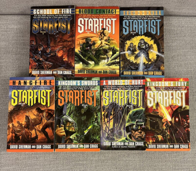 Starfist David Sherman Dan Cragg Lot of 7 Books Kingdom's Hangfire Tech No Kill