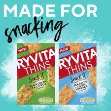 Fladenbrot Snacks von Ryvita verdünnt köstlichen Geschmack zum Knampfen 125g