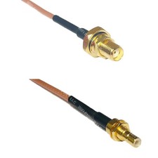 RG316 SMA Female O-Ring to SMB MALE BULKHEAD RF Cable Rapid-SHIP LOT